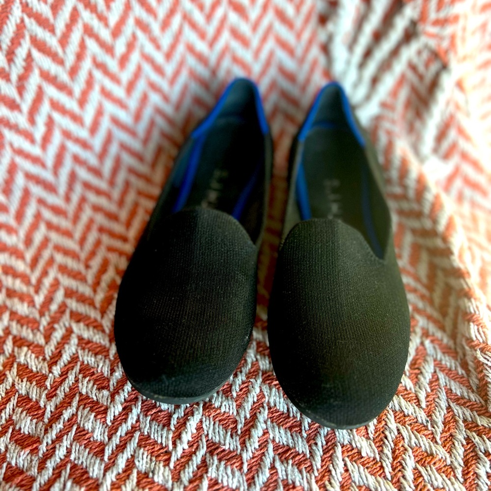 Black round toe ROTHYS Size 7.